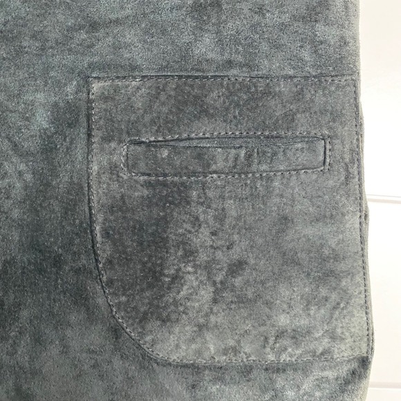 Vintage Lilly Pulitzer Womens Dana Washable Pig Suede Skirt 12 Black Knee Length - Picture 3 of 12